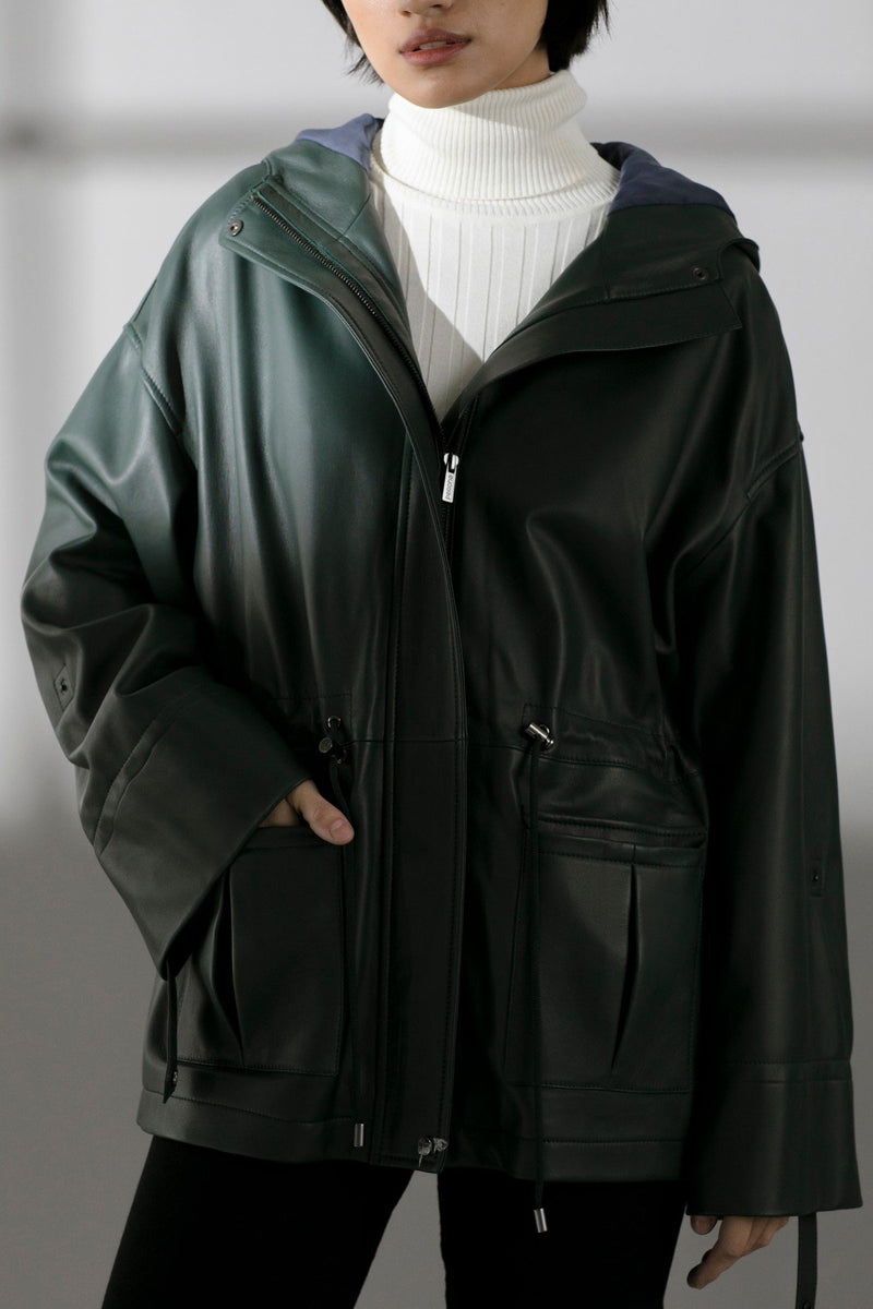 Racing Green Susan Leather Jacket