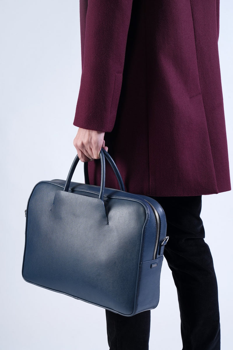 Navy Aries Briefcase Bag