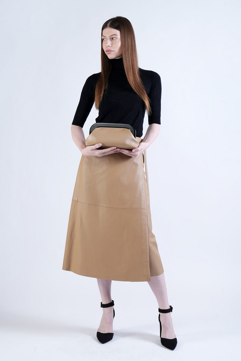 Beige Sabrina Evening Clutch