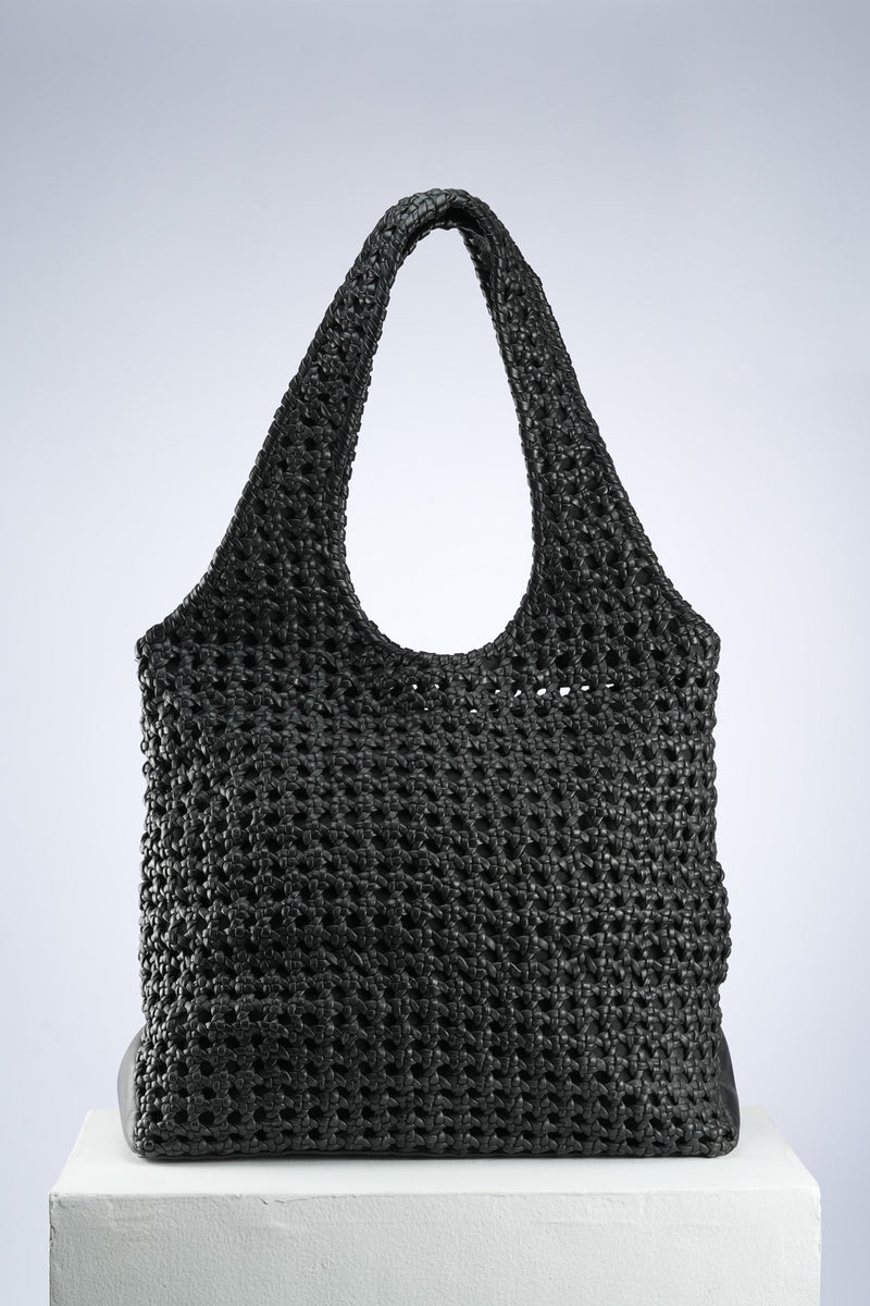 Black Teofila Tote Bag