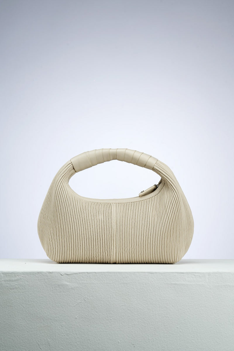 Chalk Camellia Evening Clutch
