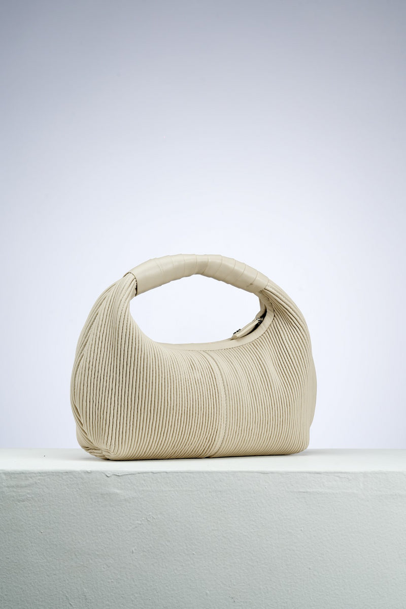Chalk Camellia Evening Clutch