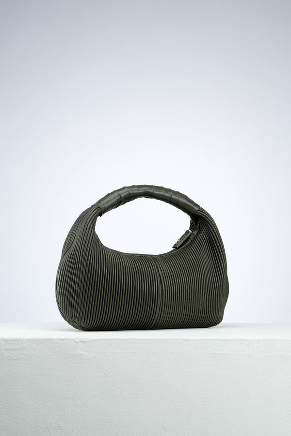 Olive Camellia Evening Clutch