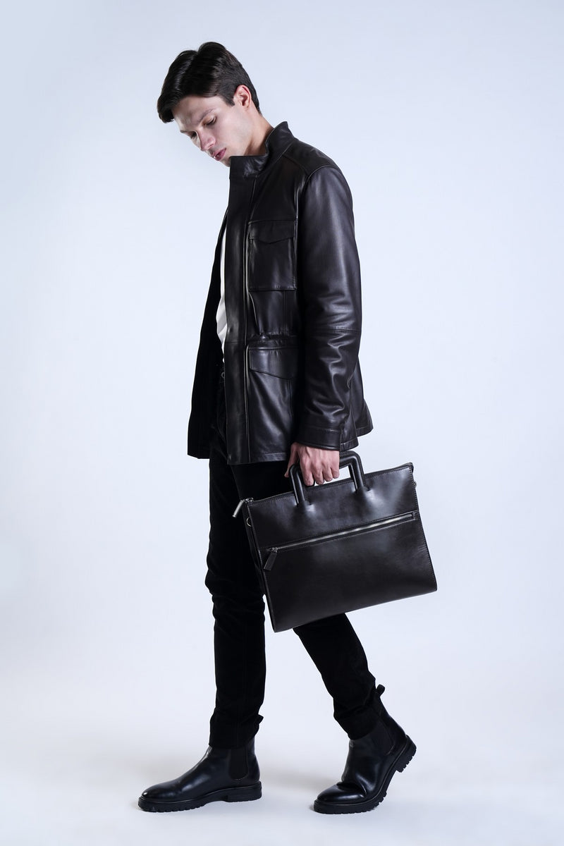 Brown Arlo Briefcase Bag