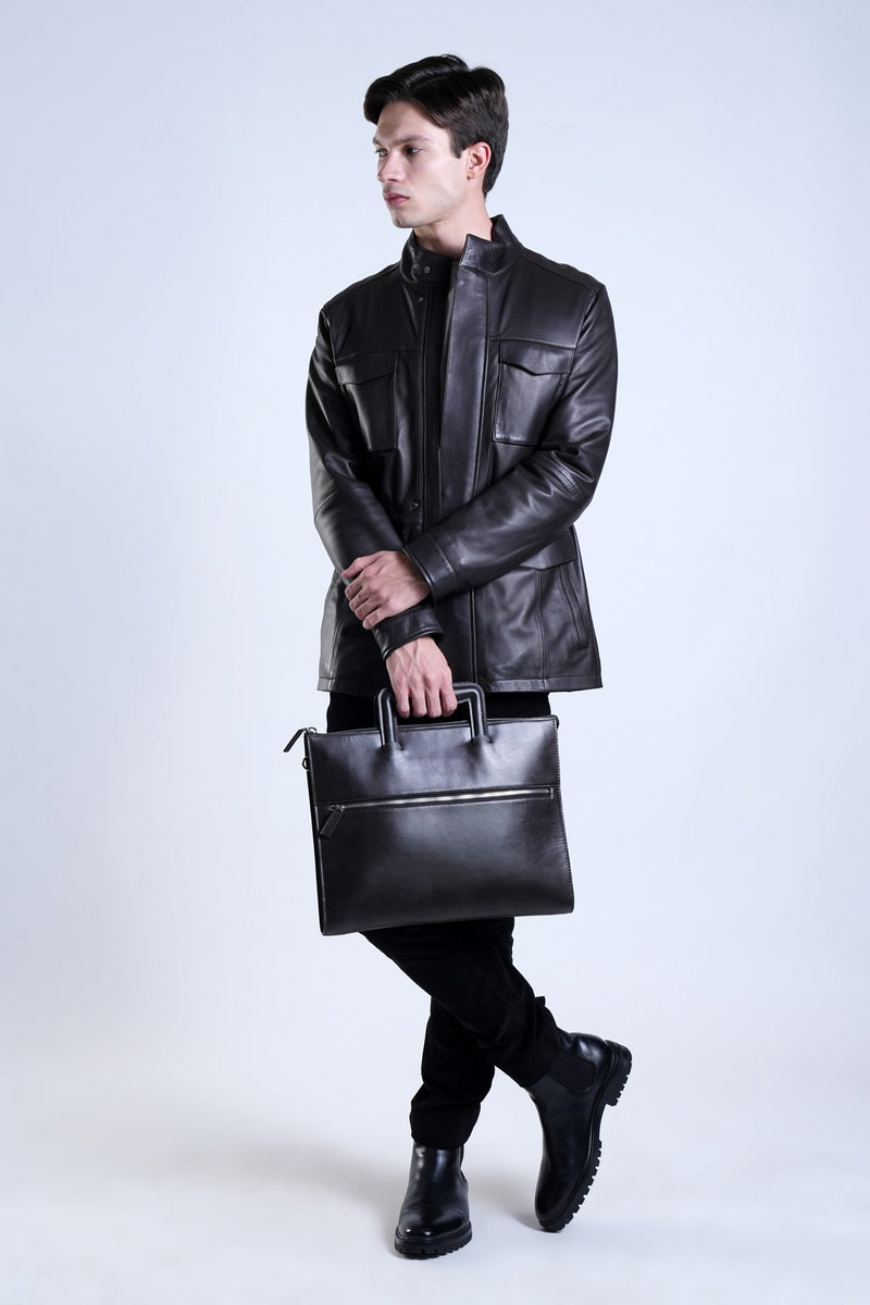 Brown Arlo Briefcase Bag