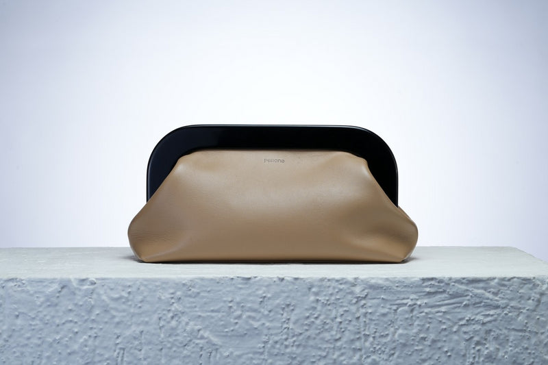 Beige Sabrina Evening Clutch