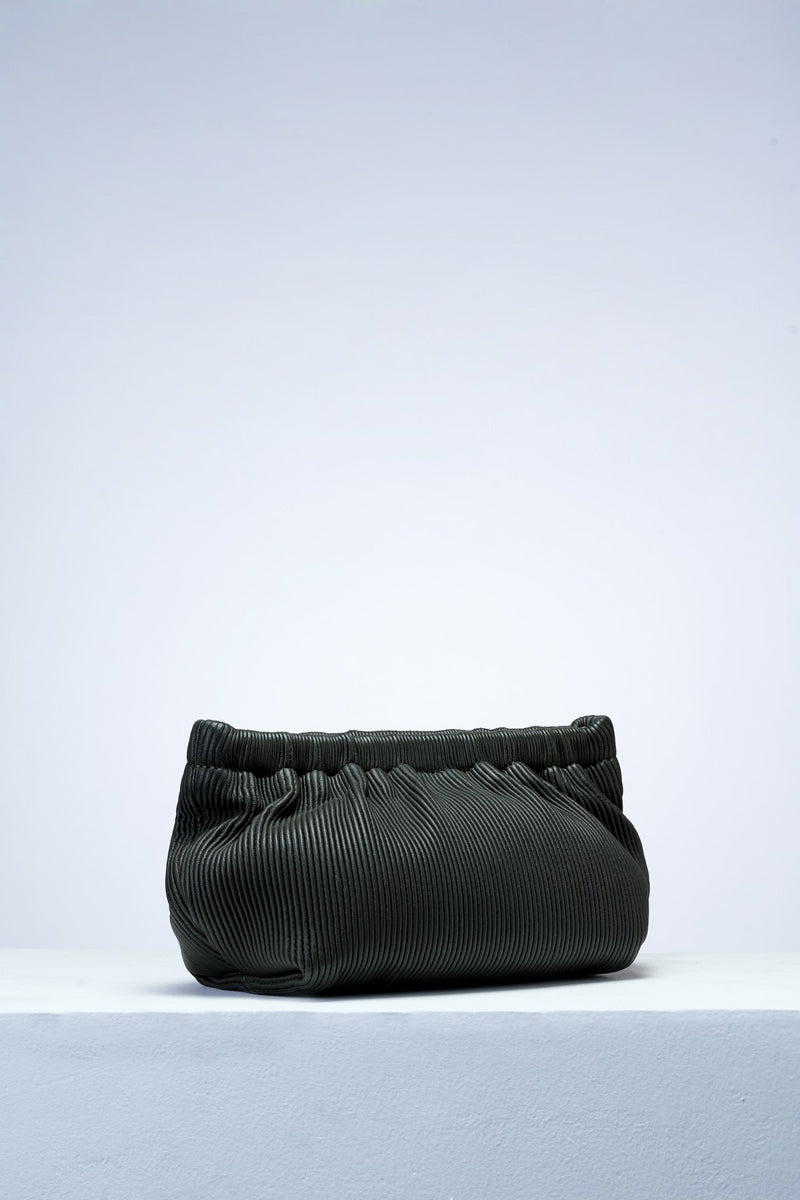 Dark Olive Regina Evening Clutch/ Shoulder Bag