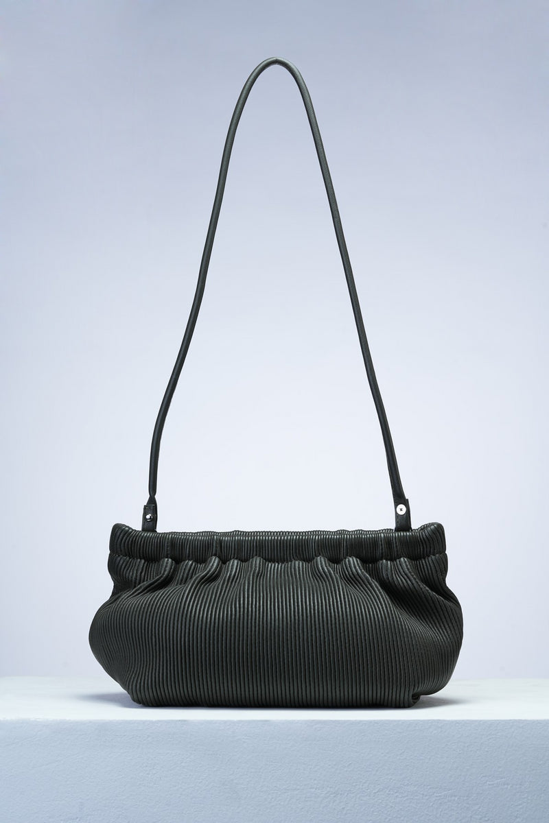 Dark Olive Regina Evening Clutch/ Shoulder Bag