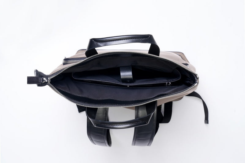 Taupe / Black Tucker Backpack