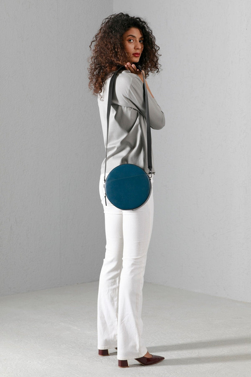 Blue Lea Cross Body Bag
