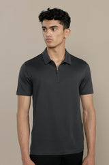 HIRO MEN'S ZIP POLO