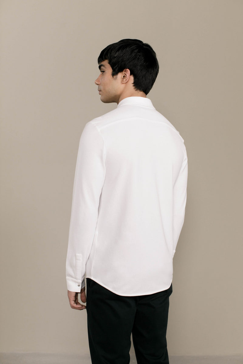 White Colin Jersey Shirt
