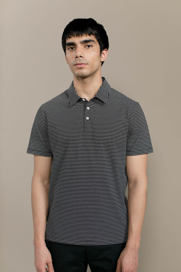 Black Stripe Pierce T-Shirt