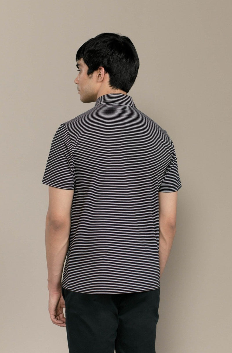 Black Stripe Pierce T-Shirt