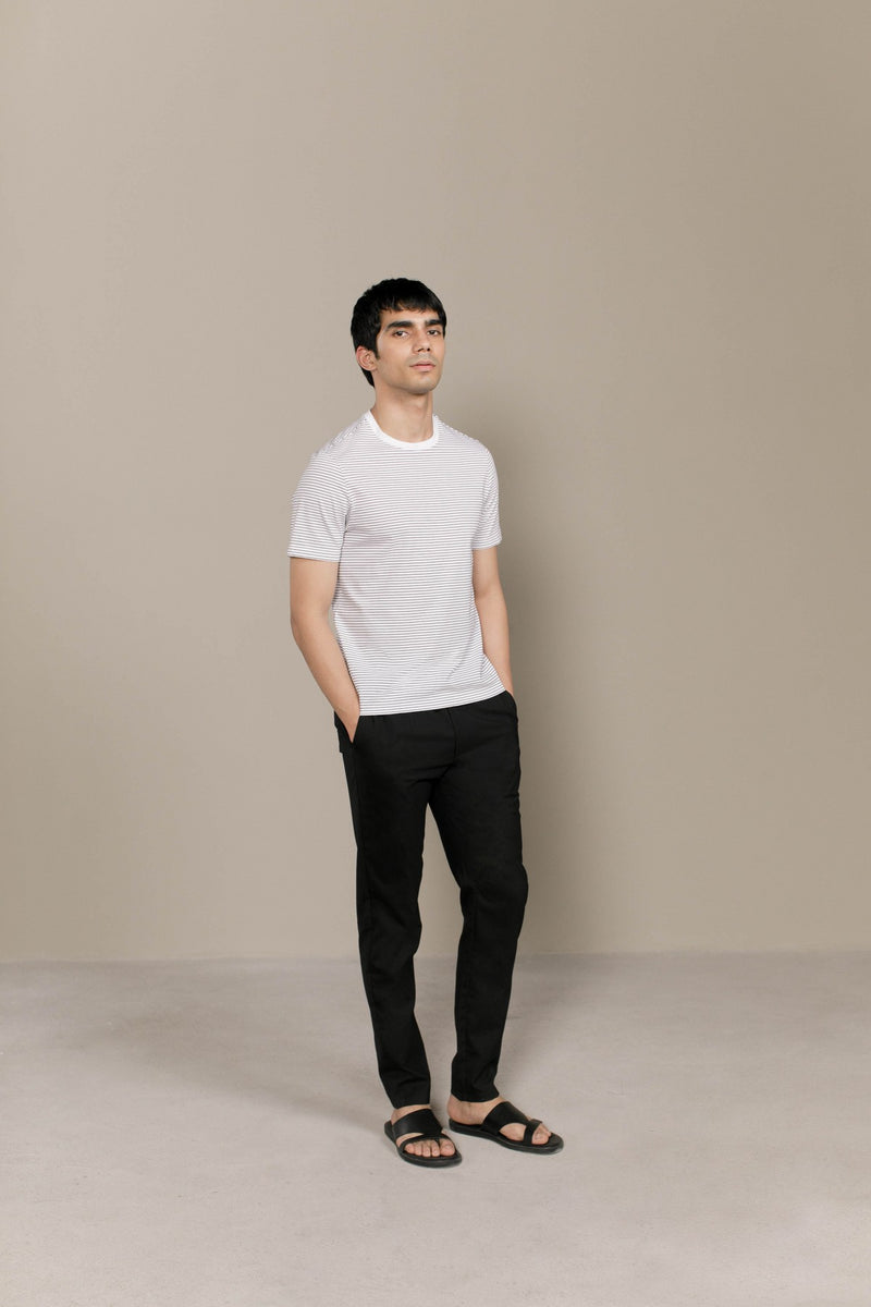 White-Stripe Dante T-Shirt