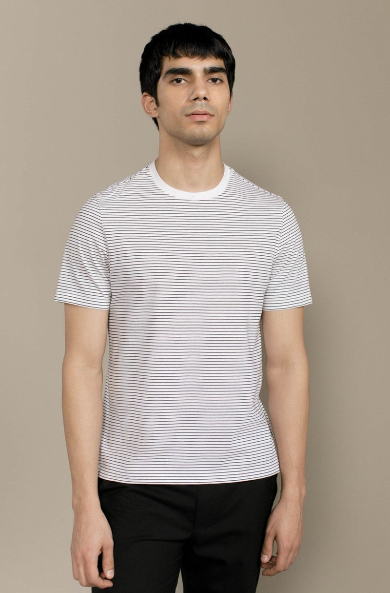 White-Stripe Dante T-Shirt