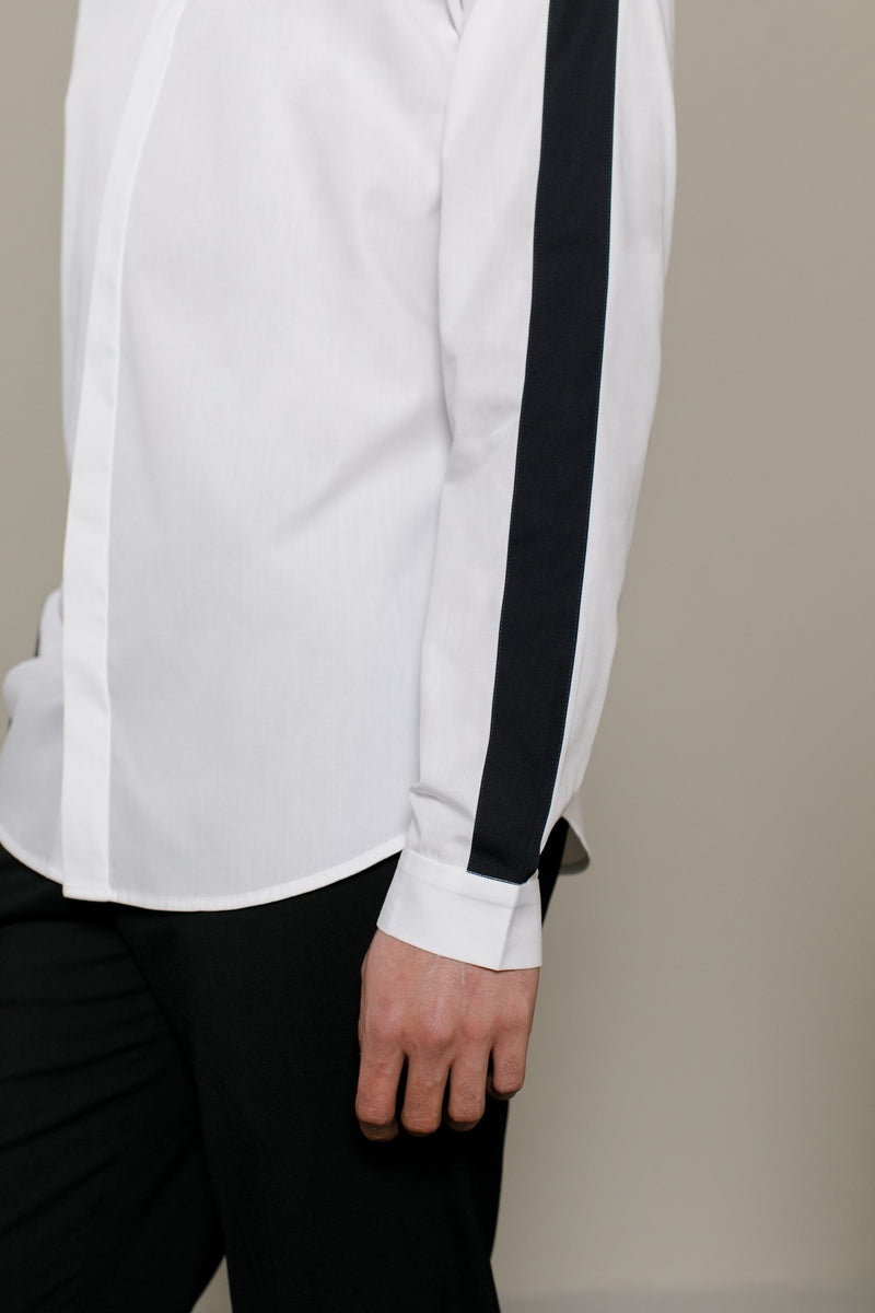 White Navy Joss Shirt