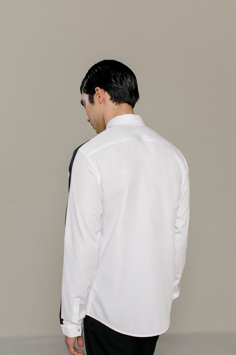 White Navy Joss Shirt