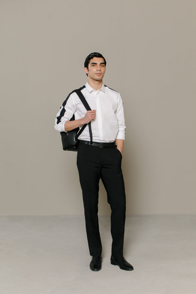 White Navy Joss Shirt