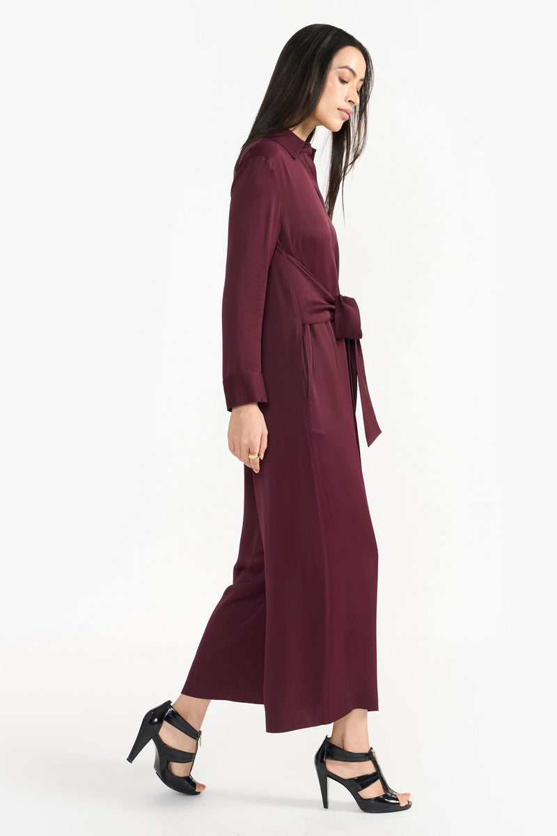 Wine Siena Jumpsuit