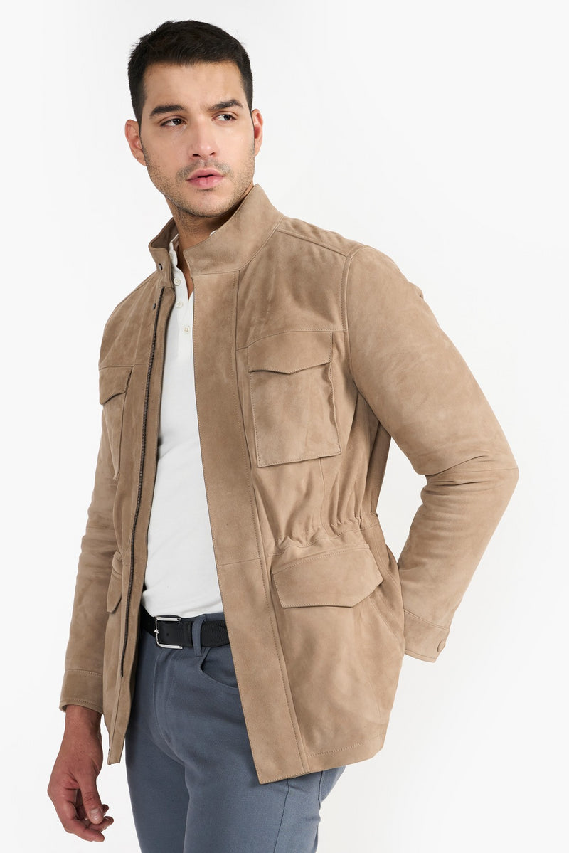 Cashmere Grant Leather Jacket