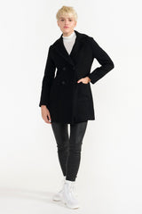 MAXINE BLACK WOMEN'S WOOLEN COAT