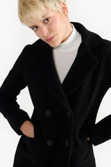 Black Maxine Woolen Coat
