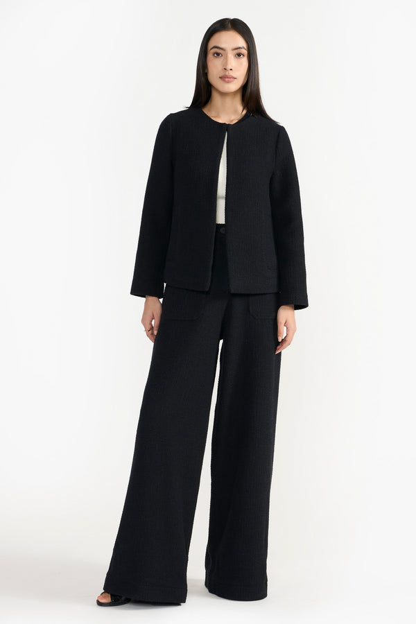 KELLY BLACK WOMEN'S WOOL BLAZER