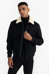 KANE BLACK MEN'S WOOLEN JACKET