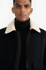 KANE BLACK MEN'S WOOLEN JACKET