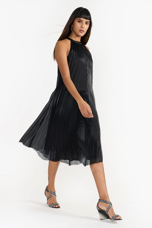 RIVER BLACK WOMEN'S PLEATED DRESS
