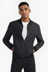 AYDEN BLACK MEN'S FABRIC JACKET