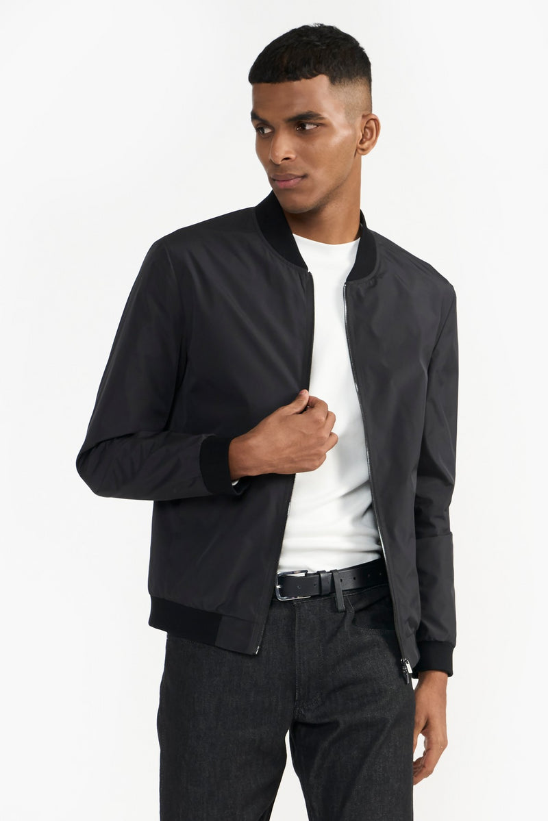 Black Ayden Fabric Jacket