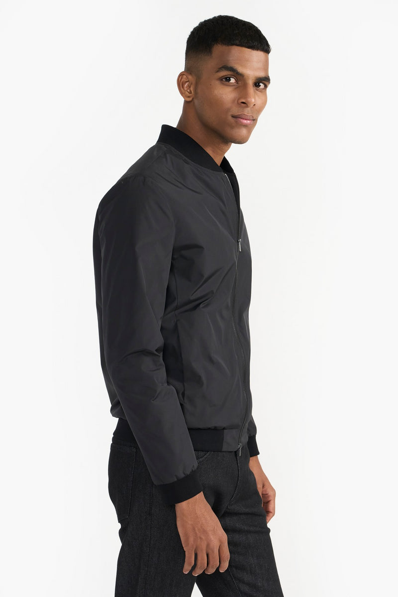 Black Ayden Fabric Jacket