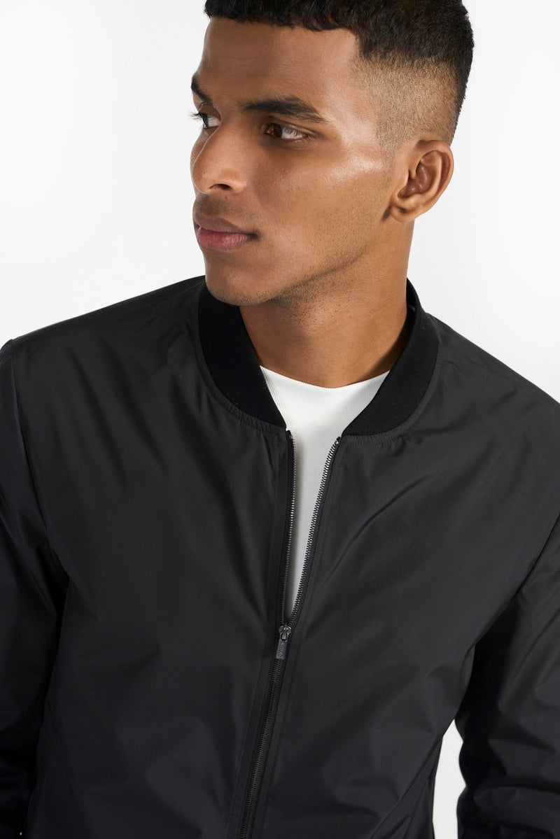 Black Ayden Fabric Jacket