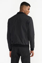 AYDEN BLACK MEN'S FABRIC JACKET