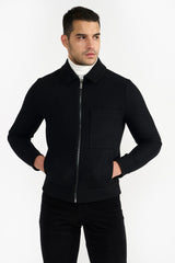 DERRICK BLACK MEN'S WOOLEN JACKET