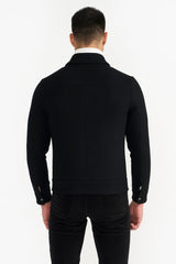 DERRICK BLACK MEN'S WOOLEN JACKET