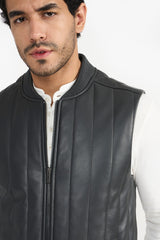 NEIL GREY MEN'S LEATHER VEST