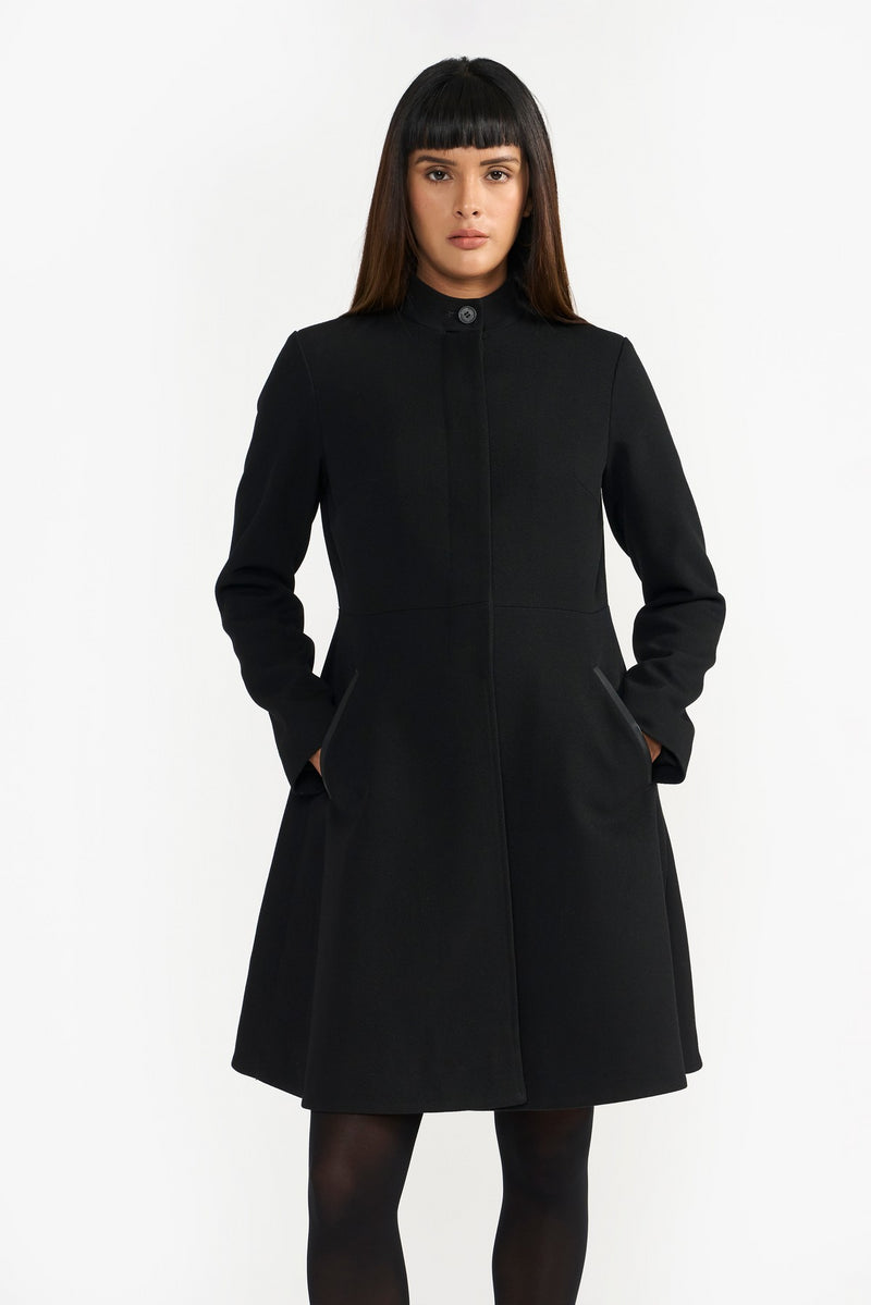 Black Ada Woven Coat