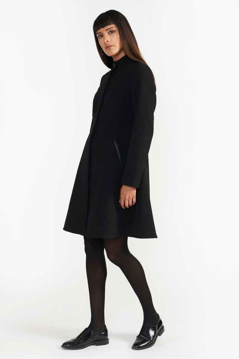 Black Ada Woven Coat