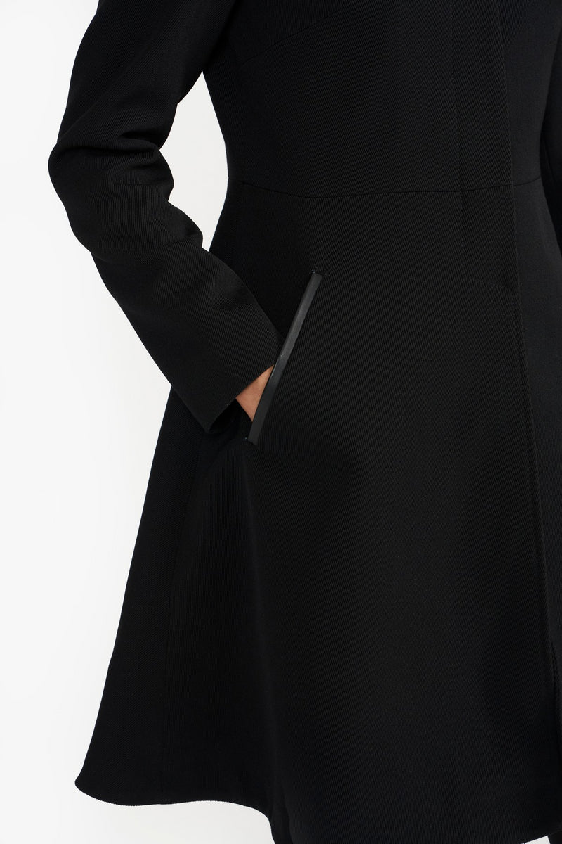 Black Ada Woven Coat