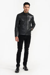 ANDREW BLACK MEN'S LEATHER JACKET