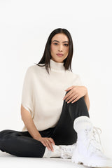 SELMA IVORY WOMEN'S KNIT PONCHO