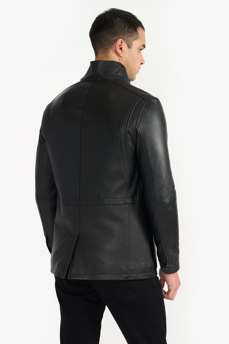 Black Graham Leather Jacket