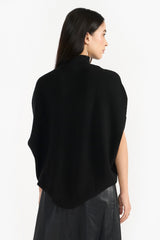 SELMA BLACK  WOMEN'SK NIT PONCHO