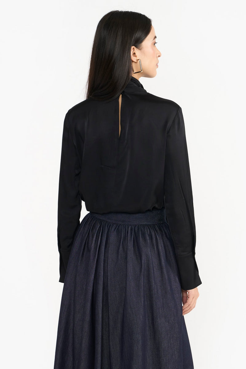 Black Joyce Woven Top