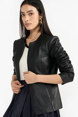 ZOLA BLACK WOMEN'S LEATHER JACKET