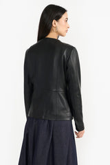 ZOLA BLACK WOMEN'S LEATHER JACKET