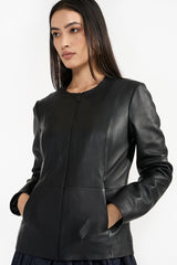 ZOLA BLACK WOMEN'S LEATHER JACKET